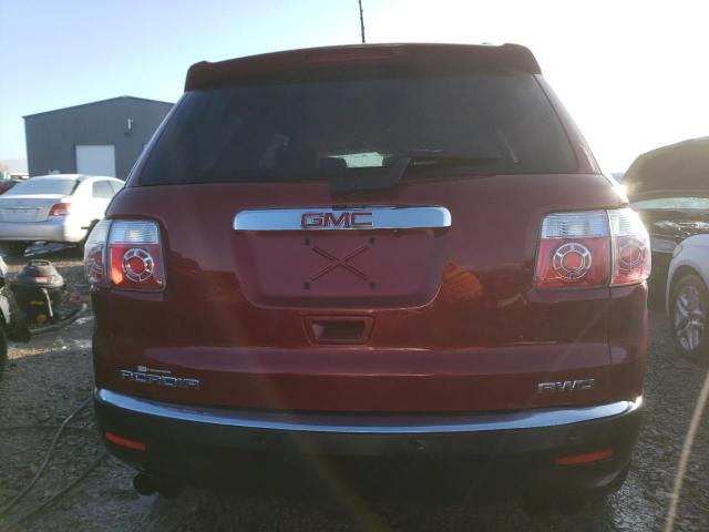 1GKKVRED6BJ345724 - 2011 GMC ACADIA SLT-1 MAROON photo 6