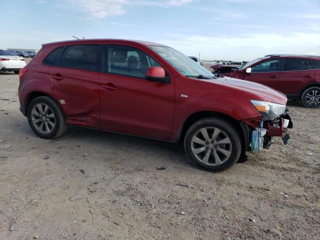 4A4AP3AU2FE054486 - 2015 MITSUBISHI OUTLANDER ES RED photo 4