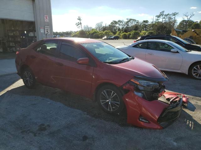 5YFBURHE9HP713496 - 2017 TOYOTA COROLLA L RED photo 4