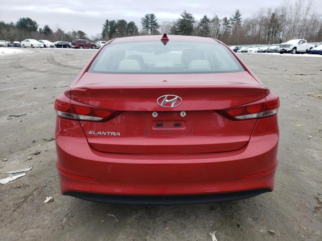 5NPD84LF0HH177115 - 2017 HYUNDAI ELANTRA SE RED photo 6