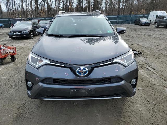 JTMRJREVXGD050808 - 2016 TOYOTA RAV4 HV XLE GRAY photo 5