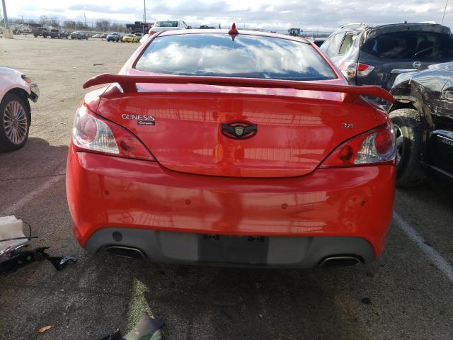 KMHHU6KH6AU003570 - 2010 HYUNDAI GENESIS CO 3.8L RED photo 6