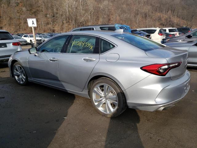 19UUB6F49NA001725 - 2022 ACURA TLX TECHNOLOGY ვერცხლისფერი ფოტო 2