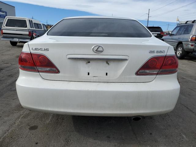 JTHBA30G555124942 - 2005 LEXUS ES 330 WHITE photo 6