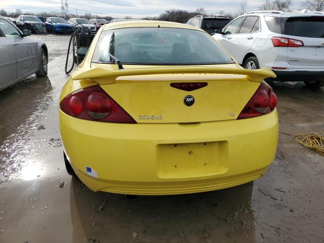 1ZWFT61LX15613964 - 2001 MERCURY COUGAR V6 YELLOW photo 6