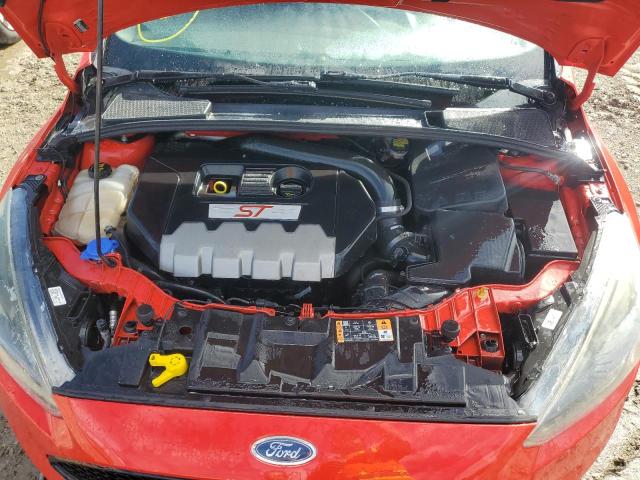 1FADP3L95HL244493 - 2017 FORD FOCUS ST RED photo 11