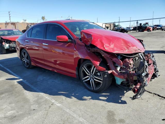 1HGCR2F51HA047739 - 2017 HONDA ACCORD SPORT RED photo 4