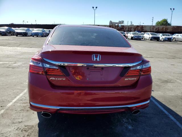 1HGCR2F51HA047739 - 2017 HONDA ACCORD SPORT RED photo 6