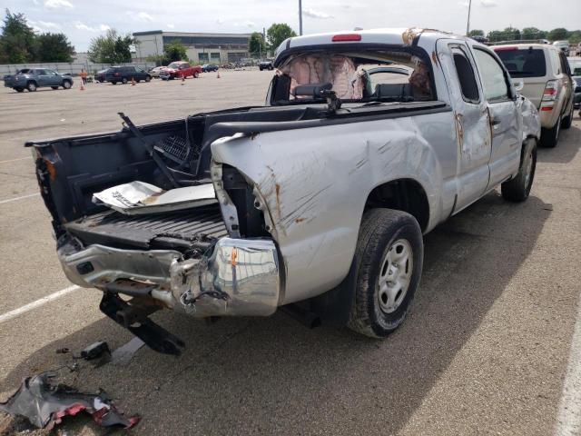 5TETX22N39Z668952 - 2009 TOYOTA TACOMA ACCESS CAB ვერცხლისფერი ფოტო 4