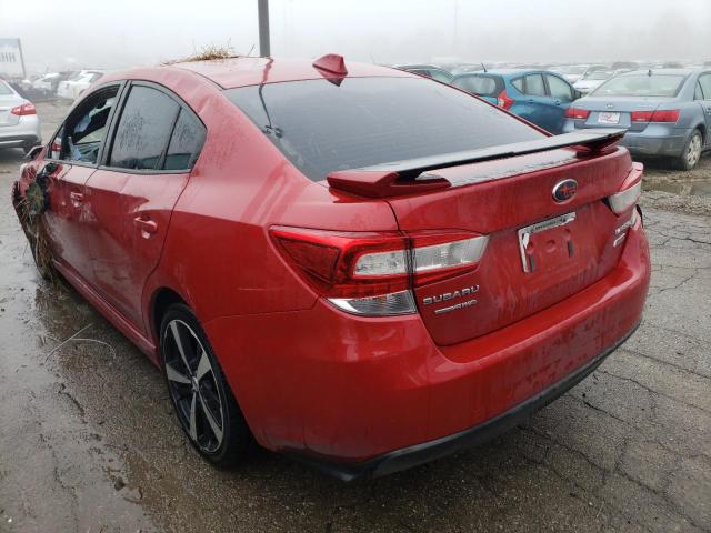 4S3GKAL68J3603356 - 2018 SUBARU IMPREZA SPORT RED photo 2