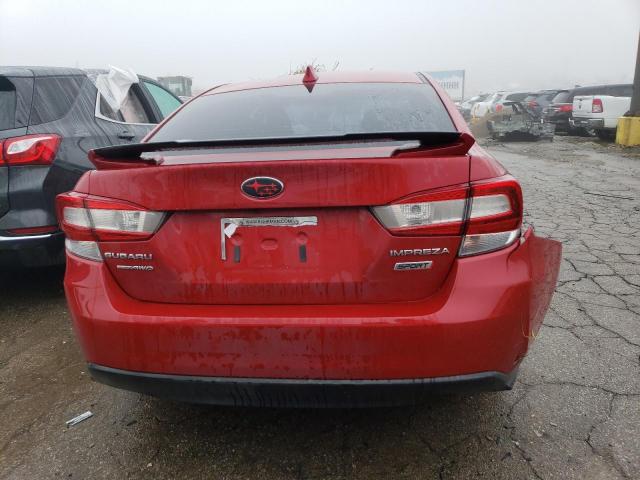 4S3GKAL68J3603356 - 2018 SUBARU IMPREZA SPORT RED photo 6