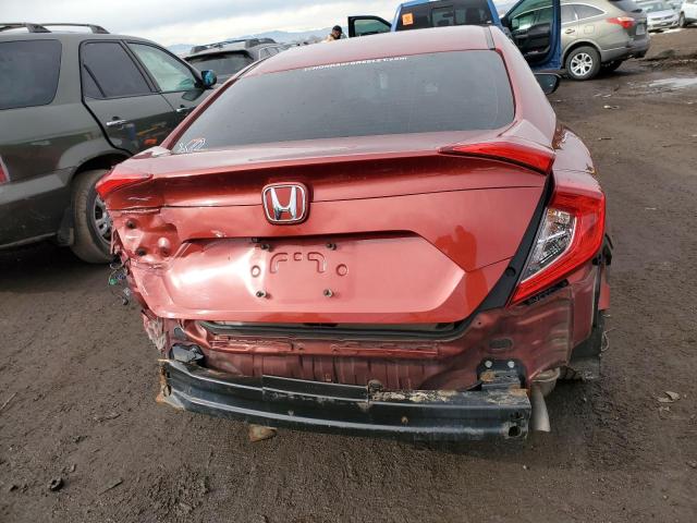 19XFC2F61KE020972 - 2019 HONDA CIVIC LX ORANGE photo 6