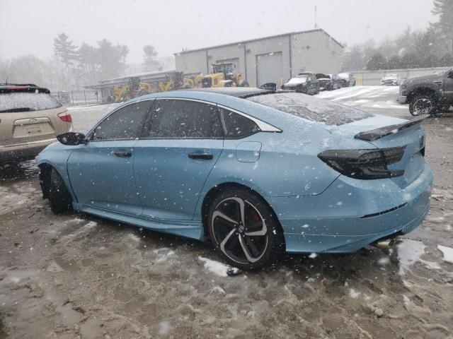 1HGCV1F31KA164670 - 2019 HONDA ACCORD SPORT BLUE photo 2