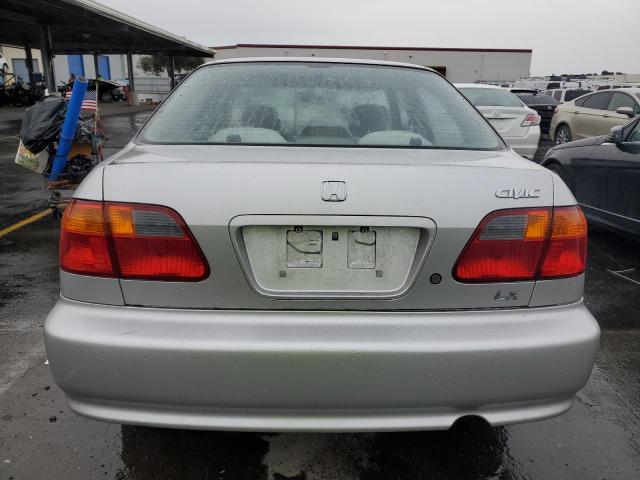 1HGEJ6676YL042629 - 2000 HONDA CIVIC LX GRAY photo 6