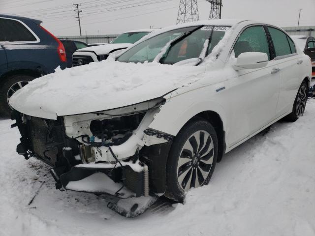 1HGCR6F34EA002473 - 2014 HONDA ACCORD HYBRID WHITE photo 1