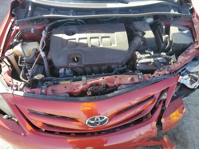 5YFBU4EE1DP133337 - 2013 TOYOTA COROLLA BASE BURGUNDY photo 11