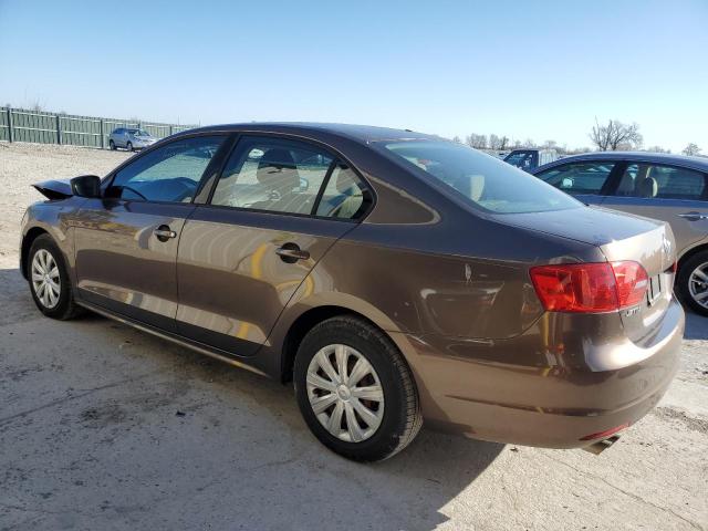 3VW2K7AJ4CM309200 - 2012 VOLKSWAGEN JETTA BASE 棕色 照片 2