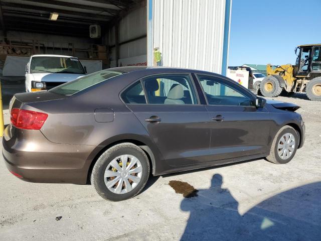 3VW2K7AJ4CM309200 - 2012 VOLKSWAGEN JETTA BASE 棕色 照片 3