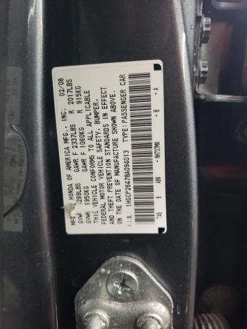 1HGCP26478A094013 - 2008 HONDA ACCORD LXP GRAY photo 12