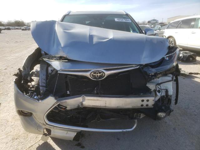 5TDGZRBH1MS524224 - 2021 TOYOTA HIGHLANDER XLE SILVER photo 5