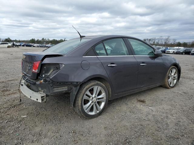 1G1PH5S90B7111070 - 2011 CHEVROLET CRUZE LTZ GRAY photo 3