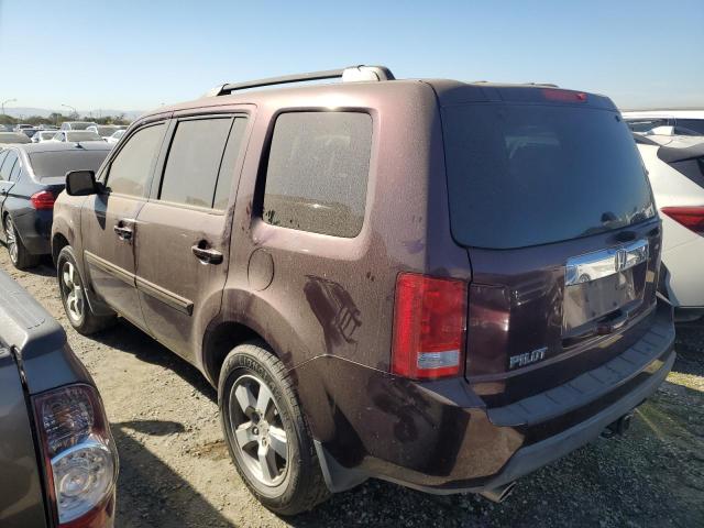 5FNYF38559B001419 - 2009 HONDA PILOT EXL BURGUNDY photo 2