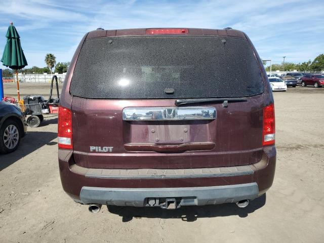 5FNYF38559B001419 - 2009 HONDA PILOT EXL BURGUNDY photo 6