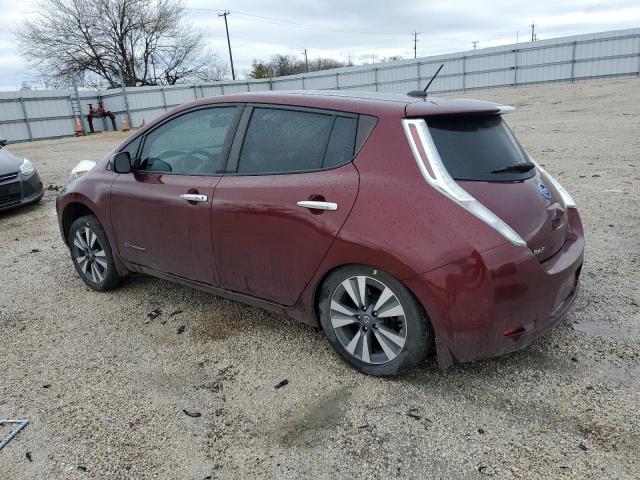 1N4BZ0CP3GC308723 - 2016 NISSAN LEAF SV MAROON photo 2