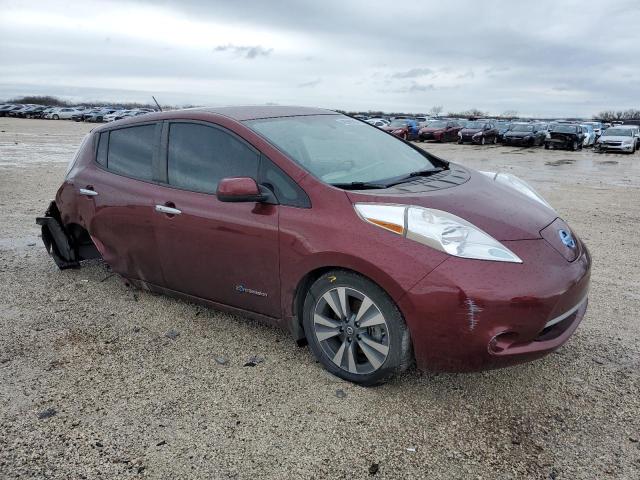 1N4BZ0CP3GC308723 - 2016 NISSAN LEAF SV MAROON photo 4