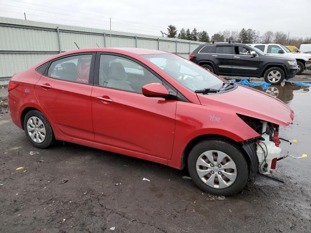 KMHCT4AEXGU964853 - 2016 HYUNDAI ACCENT SE RED photo 4