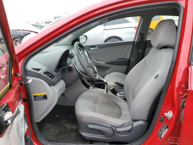 KMHCT4AEXGU964853 - 2016 HYUNDAI ACCENT SE RED photo 7