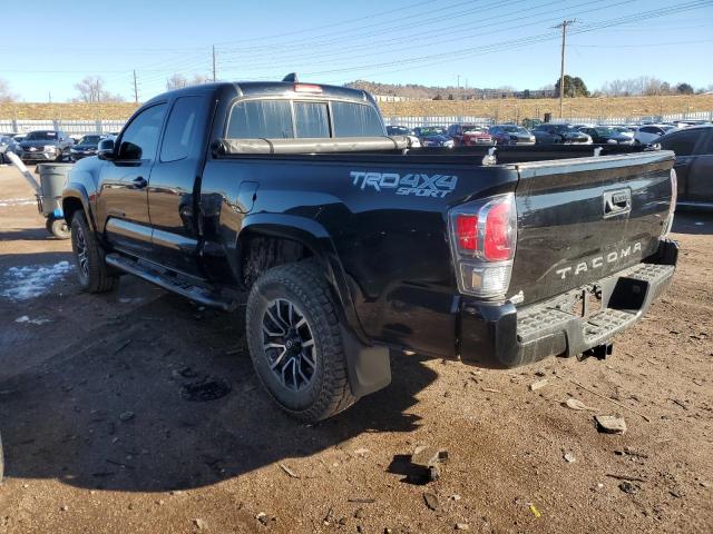 3TYSZ5AN3LT002255 - 2020 TOYOTA TACOMA ACCESS CAB BLACK photo 2