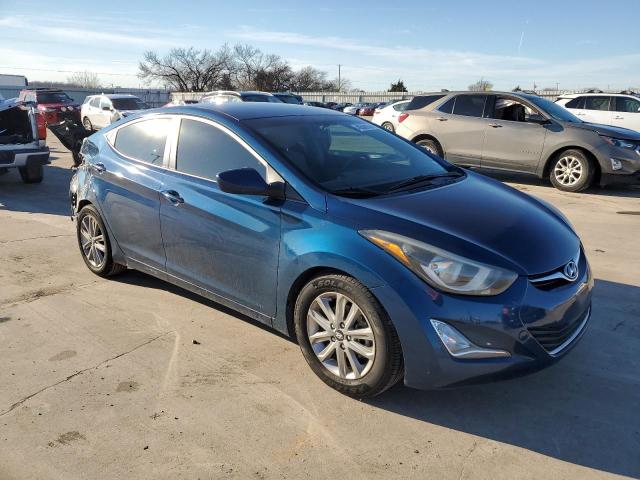 KMHDH4AE2FU358354 - 2015 HYUNDAI ELANTRA SE BLUE photo 4