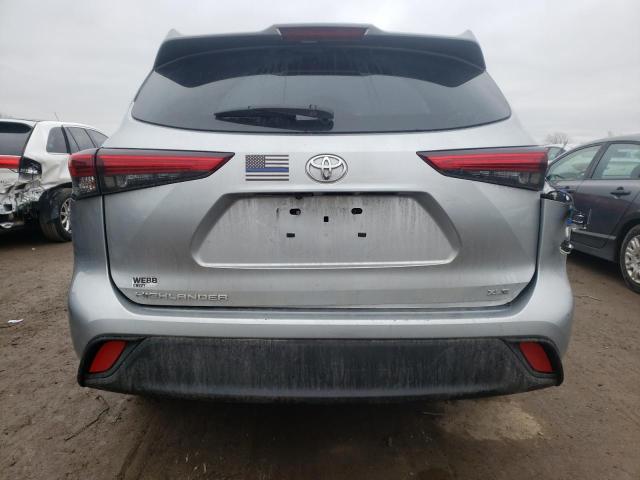 5TDGZRAH8LS500034 - 2020 TOYOTA HIGHLANDER XLE SILVER photo 6