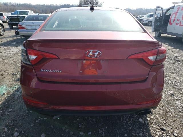 5NPE24AF5GH261406 - 2016 HYUNDAI SONATA SE RED photo 6