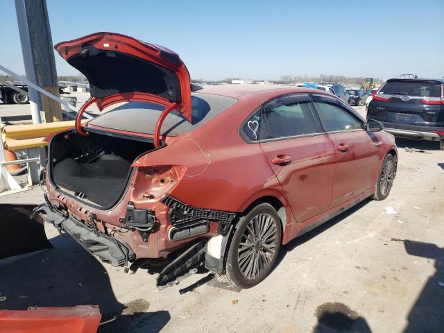 3KPF54AD5NE451010 - 2022 KIA FORTE GT LINE ORANGE photo 3