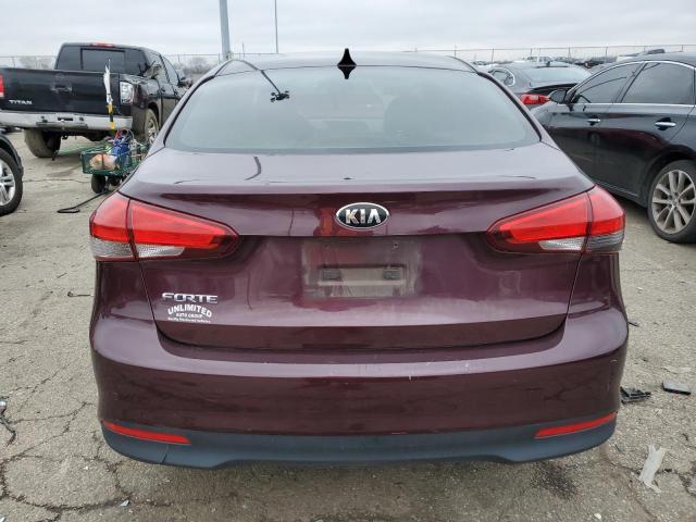 3KPFK4A72HE064258 - 2017 KIA FORTE LX MAROON photo 6