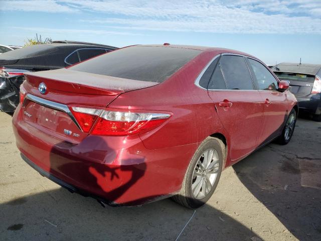 4T1BD1FK6GU190378 - 2016 TOYOTA CAMRY HYBRID RED photo 3