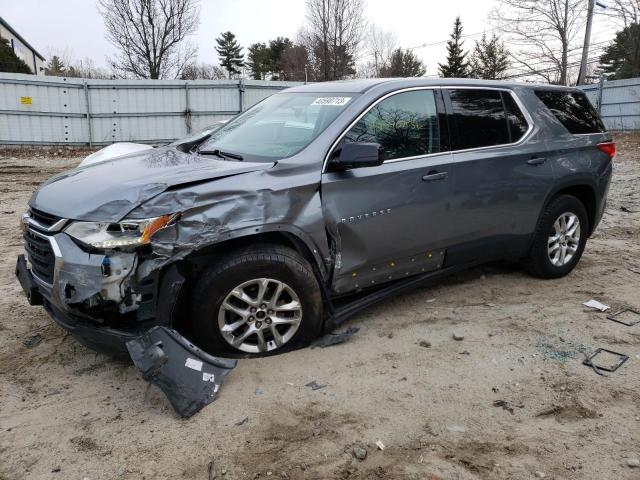 1GNEVFKW0JJ272921 - 2018 CHEVROLET TRAVERSE LS GRAY photo 1