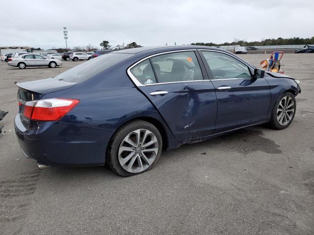 1HGCR2F52FA086787 - 2015 HONDA ACCORD SPORT BLUE photo 3