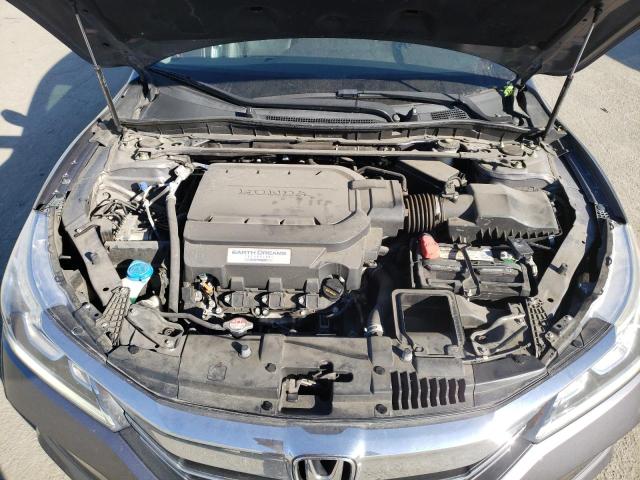 1HGCR3F80GA007912 - 2016 HONDA ACCORD EXL GRAY photo 11