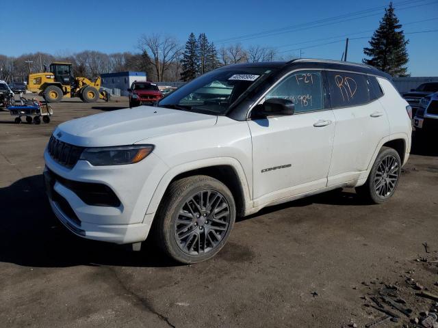 3C4NJDCB2NT158714 - 2022 JEEP COMPASS LIMITED WHITE photo 1