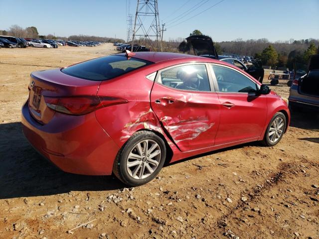 KMHDH4AE9FU413818 - 2015 HYUNDAI ELANTRA SE RED photo 3