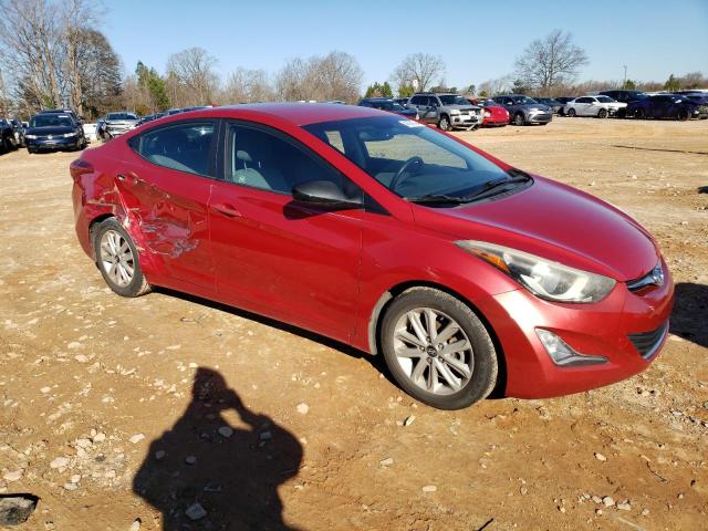 KMHDH4AE9FU413818 - 2015 HYUNDAI ELANTRA SE RED photo 4