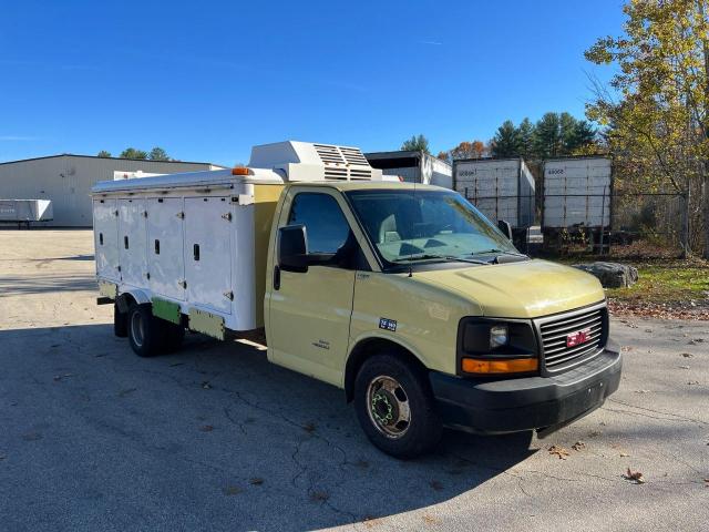 1GTW7FCA8E1906637 - 2014 GMC SAVANA G25 YELLOW photo 1