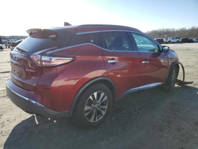 5N1AZ2MH9HN104762 - 2017 NISSAN MURANO S BURGUNDY photo 3