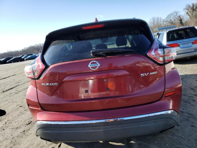 5N1AZ2MH9HN104762 - 2017 NISSAN MURANO S BURGUNDY photo 6