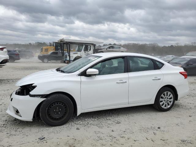 3N1AB7AP9HY335605 - 2017 NISSAN SENTRA S WHITE photo 1