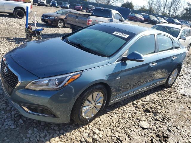 KMHE24L16GA035315 - 2016 HYUNDAI SONATA HYBRID BLUE photo 1