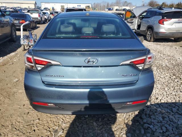 KMHE24L16GA035315 - 2016 HYUNDAI SONATA HYBRID BLUE photo 6